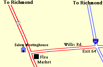 Map for Salem Meeting House